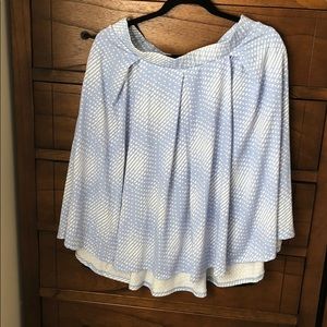 LuLaRoe Madison Periwinkle Pleated Skirt w/Pockets